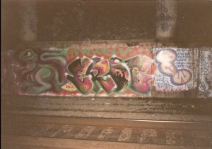 SMK tag in the tunnel - Pre 1991. credit:MCastro