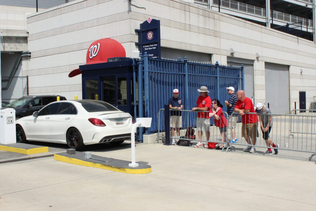 Autograph collectors wait outside of Nationals Park on Saturday, Sept 10th. 
